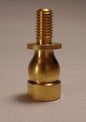 3/4" HEIGHT TURNED Brass Lamp SHADE FINIAL RISER - Unfinished Brass #RIS86U - Stone Door Lamps