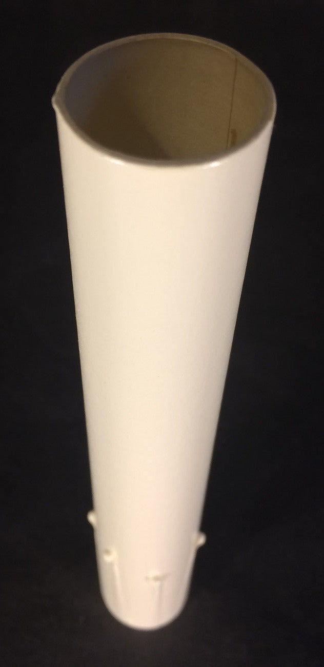 New 6" Ivory Tinted Antique Style Candle Cover w/ Drips, Candelabra (7/8" O.D.)