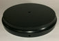 New 9" Modern Style Black Wooden Lamp Base w/ Wire Way Hole, Tapered Edge WB311B