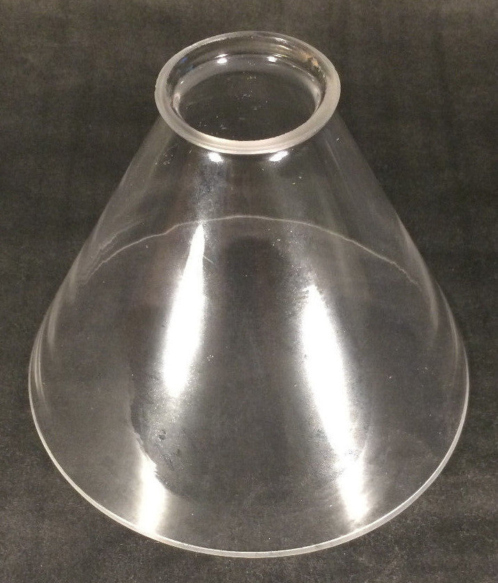 NEW 7" Clear Glass Deep Cone Lamp Light Hanging Shade Pendant 2 1/4" fitter 807C