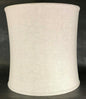 New 11x12x12 Satin Fine Linen Deep Drum Softback Fabric Lamp Shade Natural Color - Stone Door Lamps