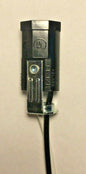 New Phenolic Pigtail E12 Candelabra Socket, 30" Wire Leads, 1/8F Hickey #SO636 - Stone Door Lamps