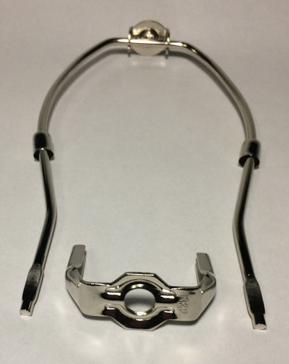 New 6" Nickel Finish Lamp HARP Shade Holder w/Base for Lamp Repair  #HAR80N