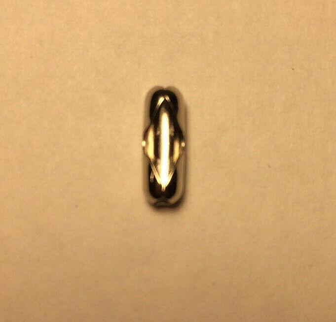 New #6 Brass Beaded Chain Connector With Nickel Plated Finish #BC601N - Stone Door Lamps