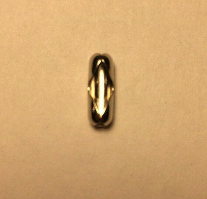 New #6 Brass Beaded Chain Connector With Nickel Plated Finish #BC601N - Stone Door Lamps