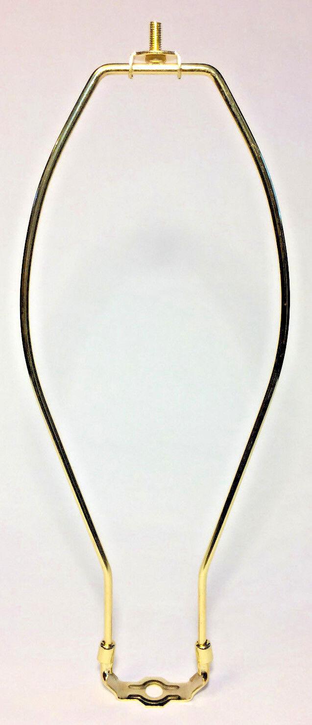 New 15" Brass Lamp HARP Shade Holder w/Base for Lamp Repair, Heavy Duty #HAR53 - Stone Door Lamps
