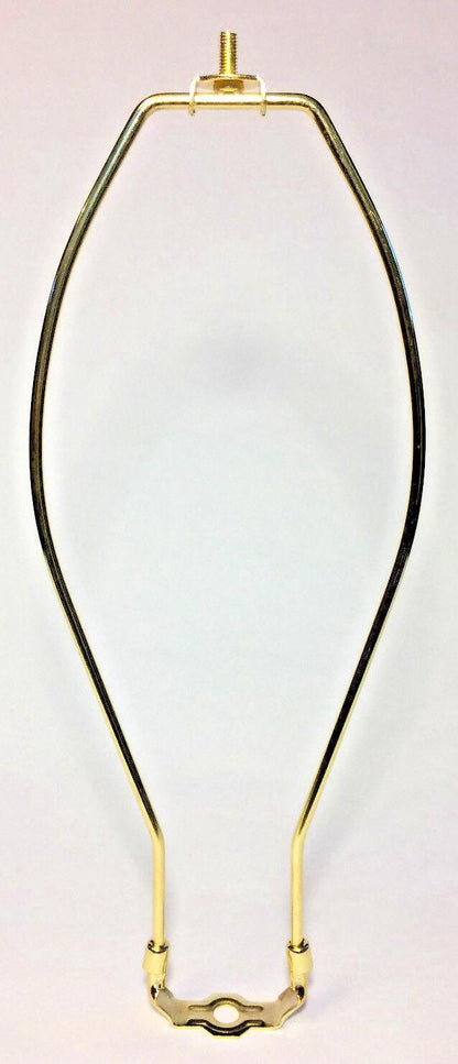 New 15" Brass Lamp HARP Shade Holder w/Base for Lamp Repair, Heavy Duty #HAR53 - Stone Door Lamps