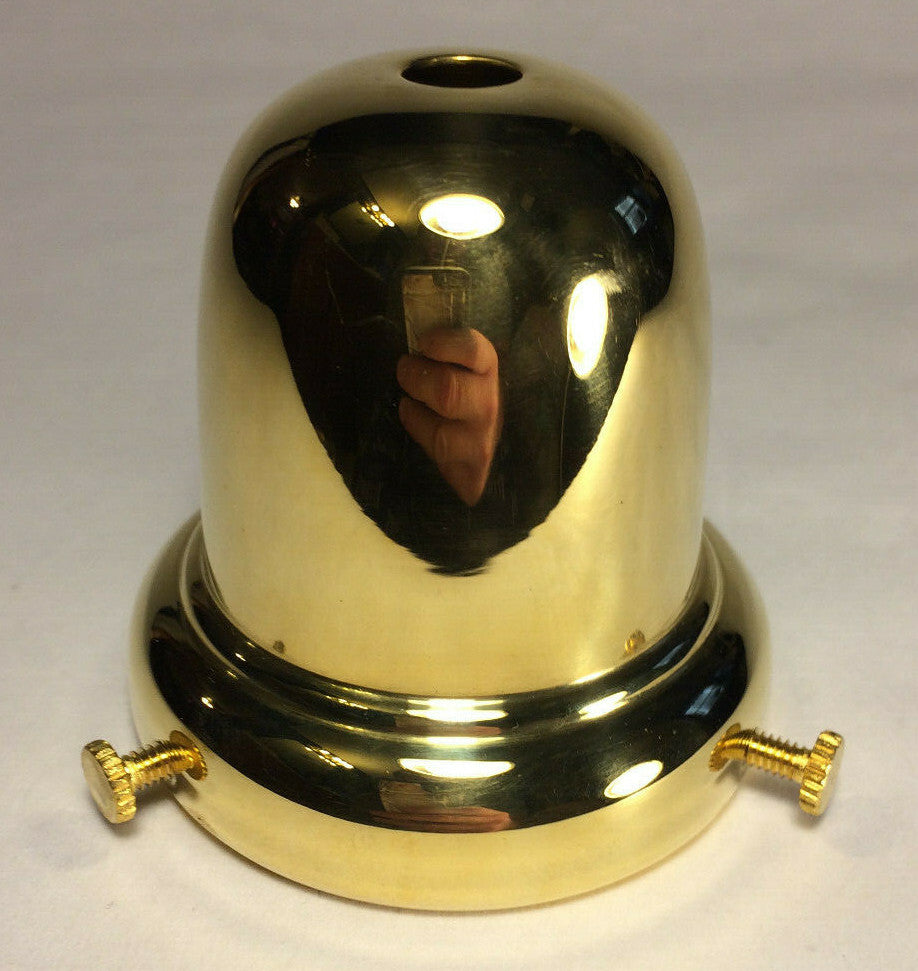 NEW 2 1/4" Fitter Unfinished Brass Bell Fixture Lamp Shade Holder, #SHH78U