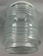 New Clear Retro Utility Type Glass Shade, 4.5" Ht., 3 1/4" Lip Fitter, #RS636