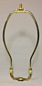 9" Brass Plated Lamp Harp with Base & Protective Coating, heavy duty #HAR44 - Stone Door Lamps
