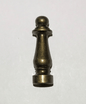 New 1 1/2" Column Style Brass Lamp Finial, Antique Brass Finish, 1/4 - 27F, BF950A - Stone Door Lamps