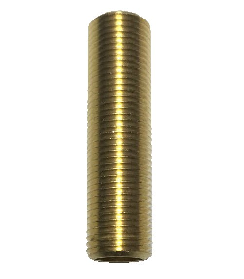 New 2 1/4" Solid Brass Lamp Nipple Pipe 1/8 IP (3/8" O.D.) Rust Resistant #LN233 - Stone Door Lamps