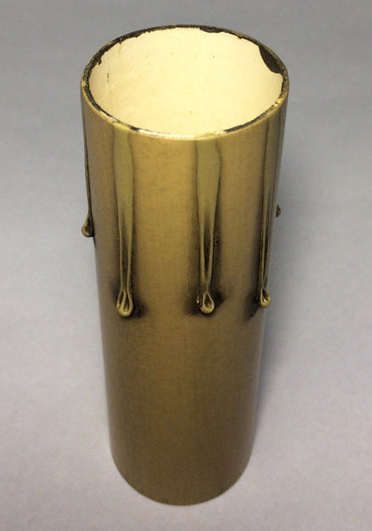 Antique Finish 4" Paper Board Candle Chandelier Lamp Socket Cover Standard 977A