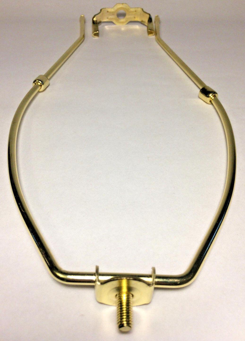 NEW 12" Brass Lamp HARP Shade Holder w/Base for Lamp Repair, Heavy Duty #HAR50 - Stone Door Lamps