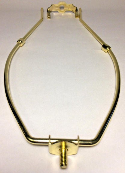 NEW 12" Brass Lamp HARP Shade Holder w/Base for Lamp Repair, Heavy Duty #HAR50 - Stone Door Lamps