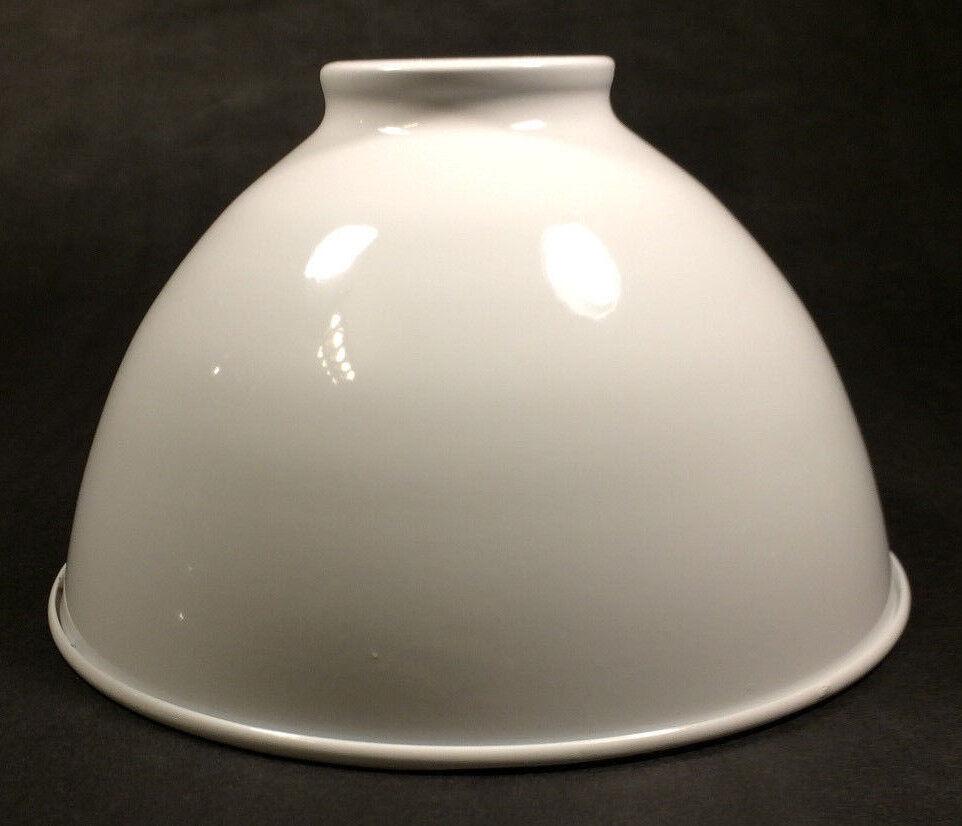 NEW 7 1/16" Metal Dome Lamp Light Shade Pendant White Porcelain Industrial Style - Stone Door Lamps