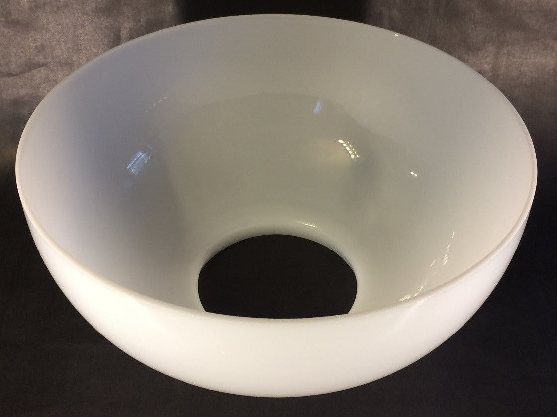 NEW 14" Opal White Glass Dome Shade For Hanging & Table Lamps Made in USA #DS000