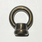 New 1" Cast Brass Loop With Wire Way Antique Bronze Finish 1/8F Tap(3/8") BL954B - Stone Door Lamps