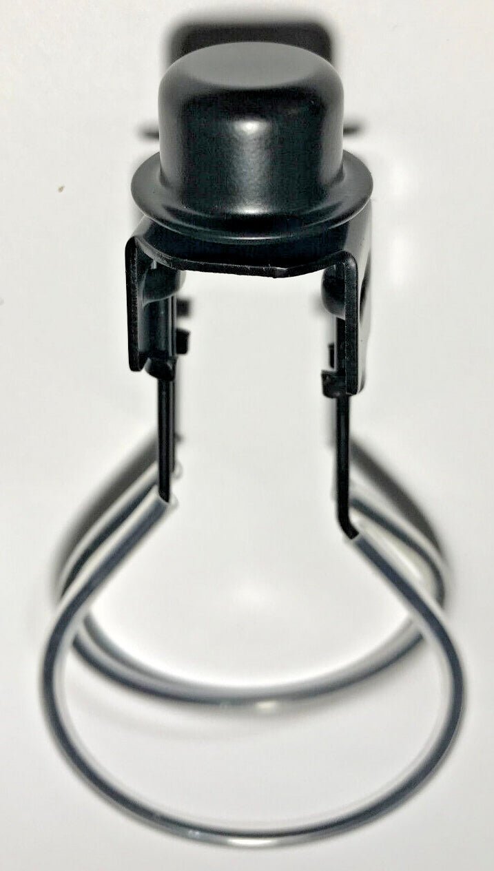NEW Satin Black Washer to Light Bulb / Shade Clip On Adapter for Lampshades - Stone Door Lamps