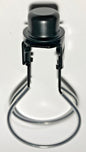 NEW Satin Black Washer to Light Bulb / Shade Clip On Adapter for Lampshades - Stone Door Lamps