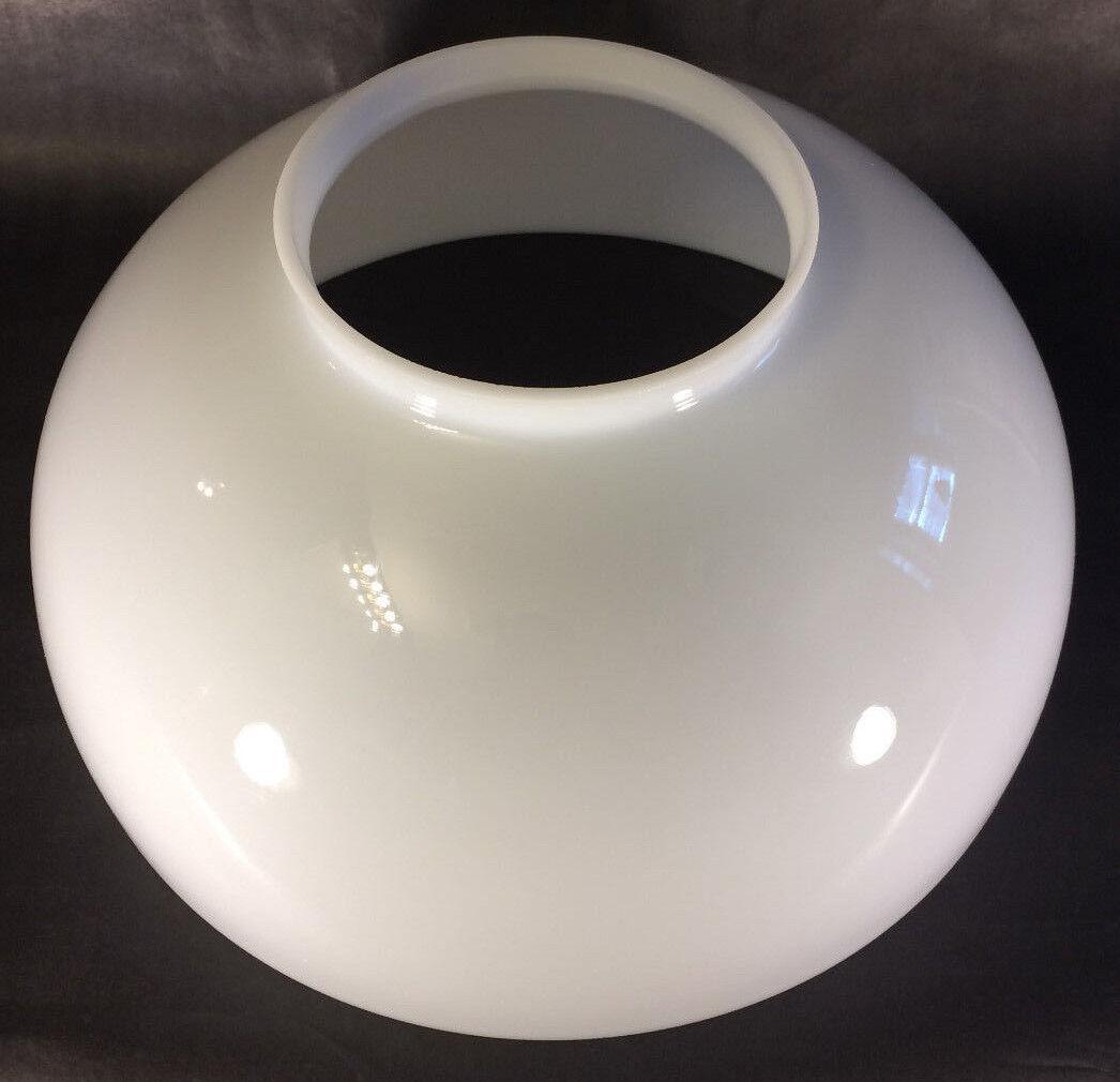 NEW 14" Opal White Glass Dome Shade For Hanging & Table Lamps Made in USA #DS000 - Stone Door Lamps