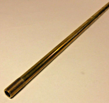 New 18" Solid Unfinished Brass Threaded Lamp Pipe, 1/8 IP (3/8") #BP337U - Stone Door Lamps