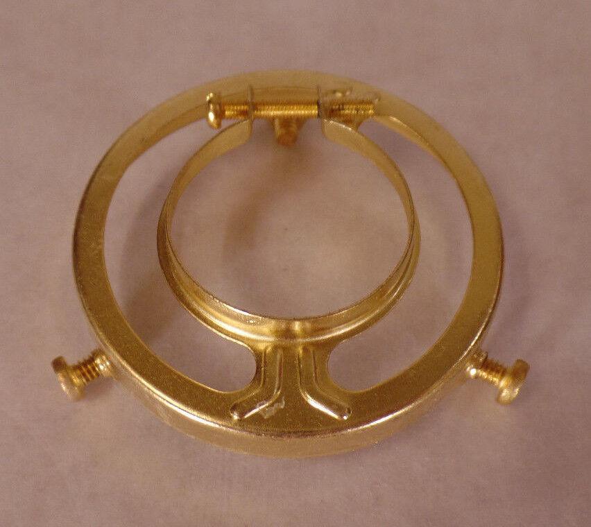 New Brass Plated Steel 2 1/4" Fitter, Clamp - on Type Lamp Shade Holder SHH87 - Stone Door Lamps
