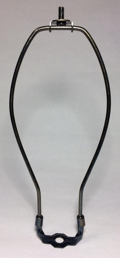 10" Brass Lamp HARP Shade Holder w/Base for Lamp Repair Antique Bronze Finish - Stone Door Lamps