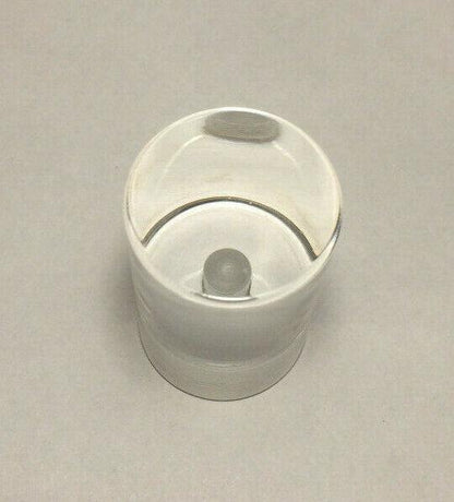 New Clear Acrylic Cylinder Shaped Lamp Harp Finial, 1 3/4" ht. 1/4 - 27F #LF327 - Stone Door Lamps