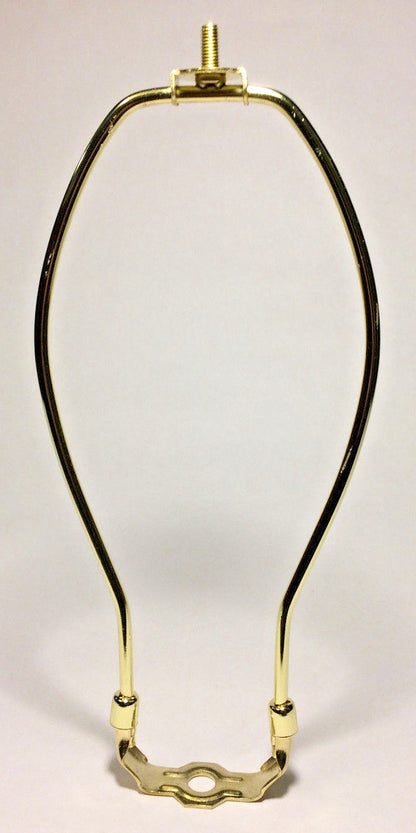 New 11" Brass Lamp HARP Shade Holder w/Base for Lamp Repair, Heavy Duty