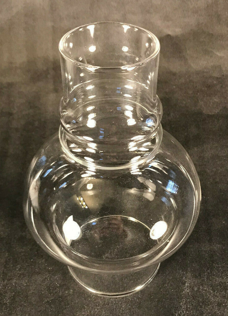 New 3" x 7" Clear Borosilicate Glass Hooded Lamp Chimney, Fits #2 Burners #CH971