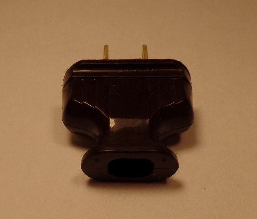 New Brown Heavy Bakelite Plug, Early Electric Style, Lamp Part,U.L.Listed #BP516 - Stone Door Lamps