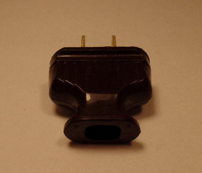 New Brown Heavy Bakelite Plug, Early Electric Style, Lamp Part,U.L.Listed #BP516 - Stone Door Lamps