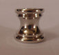 New Nickel Plated Turned Brass Lamp Neck, 1/8F (3/8"), 15/16" Ht. NN867N - Stone Door Lamps