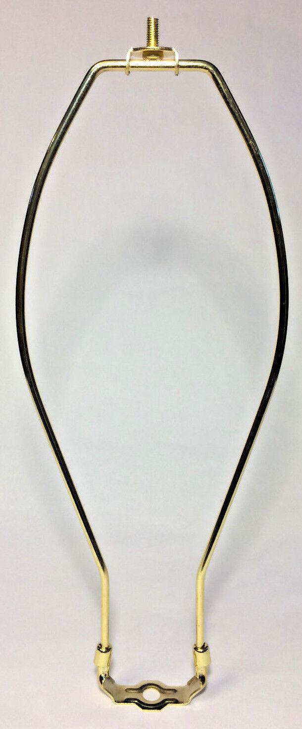 New 13" Heavy Duty Brass Lamp HARP Shade Holder w/Base for Lamp Repair #HAR51 - Stone Door Lamps