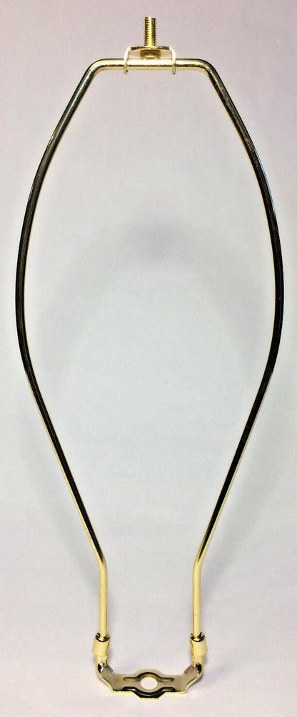 New 13" Heavy Duty Brass Lamp HARP Shade Holder w/Base for Lamp Repair #HAR51 - Stone Door Lamps