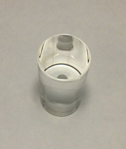 New Clear Acrylic Cylinder Shaped Lamp Harp Finial, 2 1/16" ht., 1" dia. #LF227