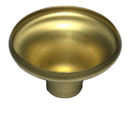 New Unfinished Brass Small Lamp Neck, 1/8IP (3/8") Slip, 1 1/4" Ht. 1 15/16" Dia - Stone Door Lamps