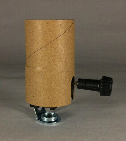 New On/Off Turn Knob Lamp Socket Interior w/ 1/8F Hickey & Paper Insulator 110i