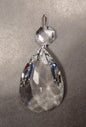 2" (50mm) Clear Glass Crystal Pendalogue Prism w/ Chrome Pins Chandelier Lamp - Stone Door Lamps