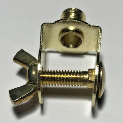New Bridge Arm Swivel Bracket Lamp Socket Cap Adapter With Brass Plated Finish - Stone Door Lamps