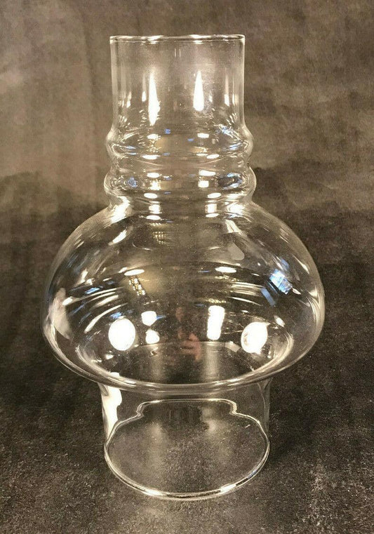 New 3" x 7" Clear Borosilicate Glass Hooded Lamp Chimney, Fits #2 Burners #CH971