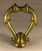 New 3" Unfinished Cast Brass Loop Lamp Part With Wire Way, 1/8F Tap #BL972U - Stone Door Lamps