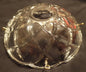 NEW 4" Pressed Glass Round Lamp Prism Chandelier Bobeche w/ 4 Brass Pins #BB900 - Stone Door Lamps