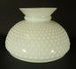 New 10" Fitter Opal White Milk Glass Hobnail Student Lamp Shade USA Made #SH162