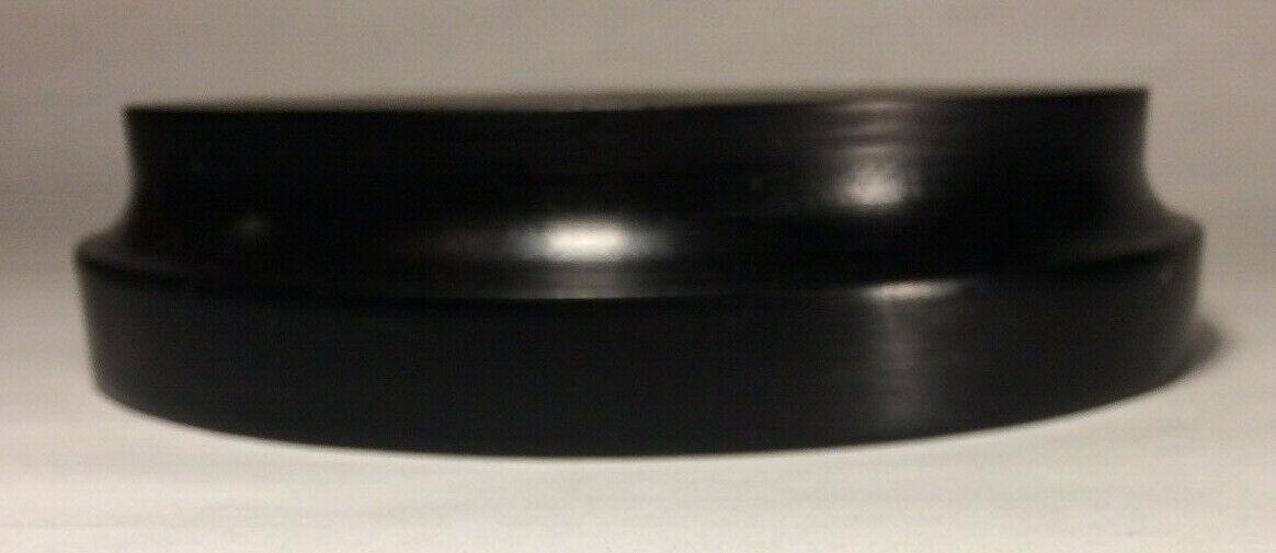 New 6" Modern Style Black Wooden Lamp Base w/ Wire Way Hole, Tapered Edge WB305B - Stone Door Lamps