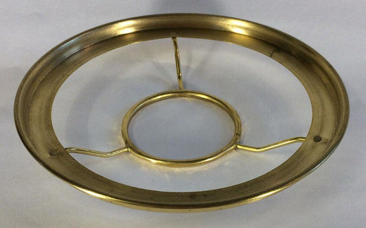 New 7" Fitter Solid Brass Shade Ring Holder For No. 2 Queen Burners #SR722 - Stone Door Lamps