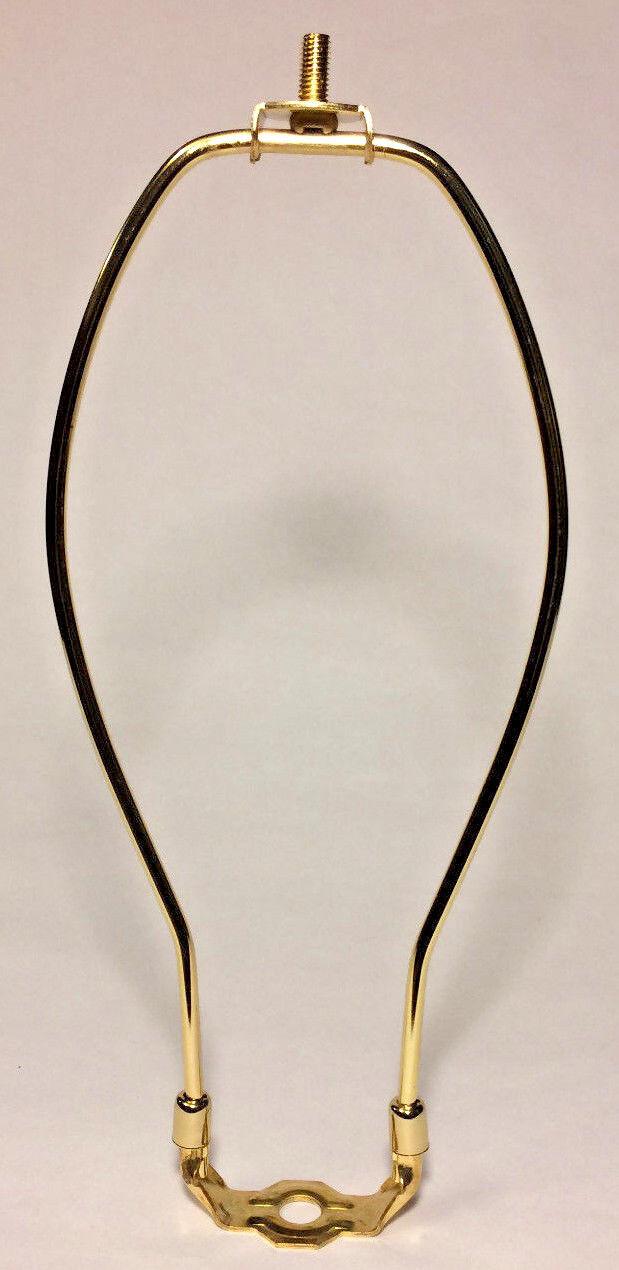 New 10" Brass Lamp HARP Shade Holder w/Base for Lamp Repair #HAR60 - Stone Door Lamps