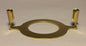 New Brass Plated Harp Base For Standard Phenolic Sockets, 1 7/16" I.D., #HB774 - Stone Door Lamps