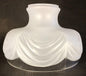 New 10" Satin Crystal Coleman Style #322 Lamp Shade With Clear Border #SH537 - Stone Door Lamps
